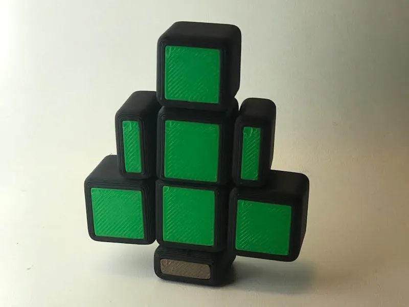 Christmas Tree Rubik's Cube (Print In Place)