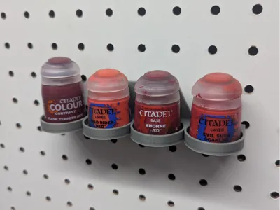 citadel pegboard paint holder