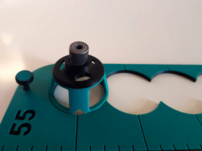 Vertical Drill and template for shelve holes