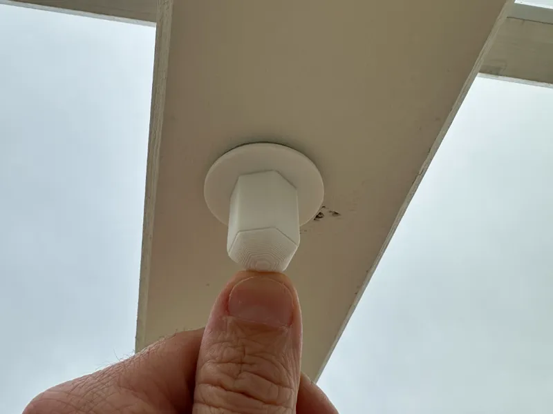 Tappo per dado M8 e Rondella da 3 cm