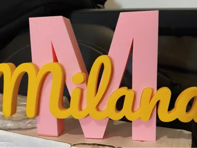 letter M with first name Milana