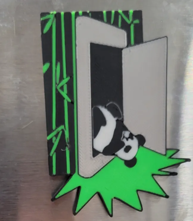 Bamboo Panda Magnet
