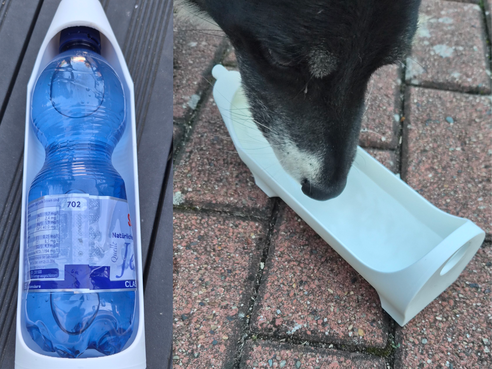 Hunde & Katzen Reisetrinkflasche, Wassernapf 3D model