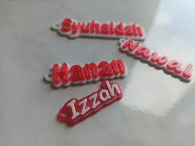 Name Keychain 2 Layer