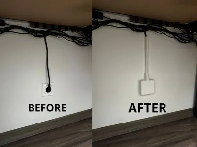 Outlet box and cable cover