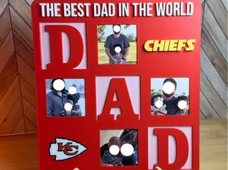 Kansas City Chiefs Father's Day Photo Frame