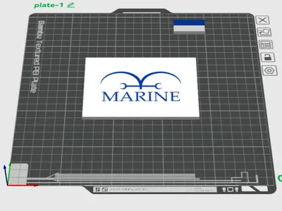 One Piece Marine Plaque
