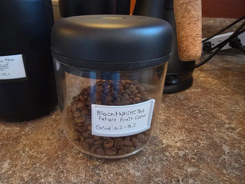 Coffee Can Label Holder for Fellow Atmos