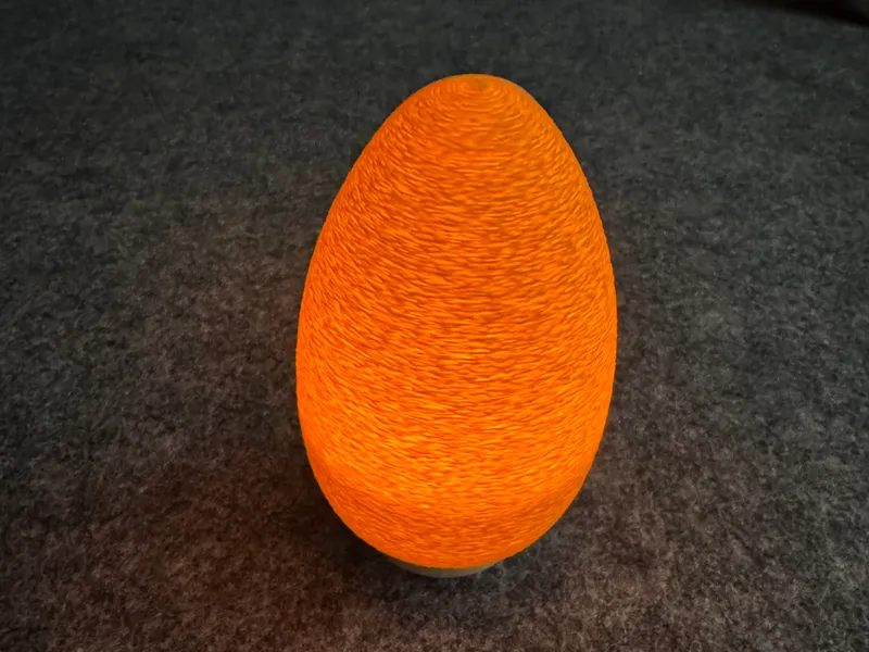 Minimalistic egg candle holder