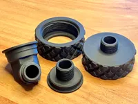 2 Zoll BSP Feingewinde mit G3/4 x 11.5 GHT - 0.2mm, 5W, 25%