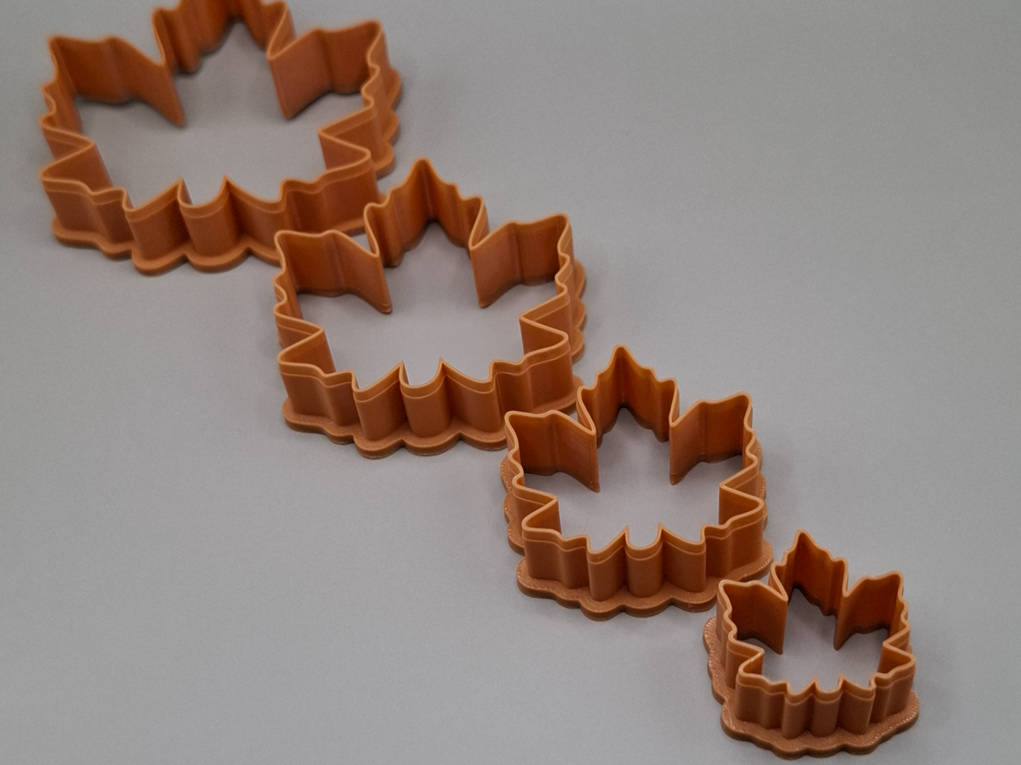 Detailed Maple Leaf Cutter Set  for Clay & Cookies