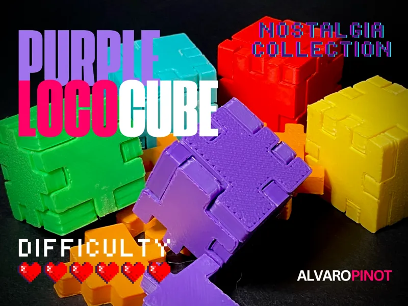 LocoCube Puzzle 6-6 Nostalgia Retro Collection