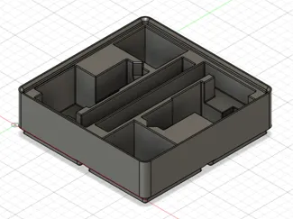 Complete Hotend Gridfinity for X1C AMS Riser v2