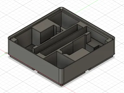 Complete Hotend Gridfinity for X1C AMS Riser v2