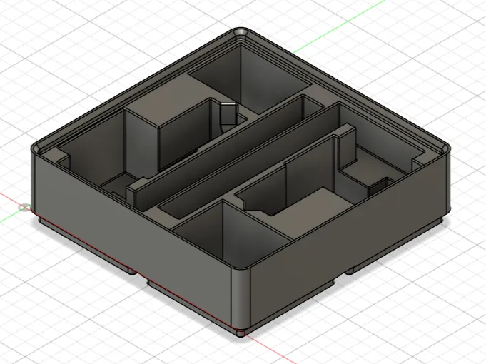 Complete Hotend Gridfinity for X1C AMS Riser v2