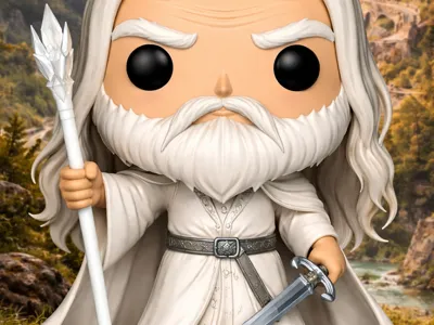 Gandalf White Wizard Funko Pop Style