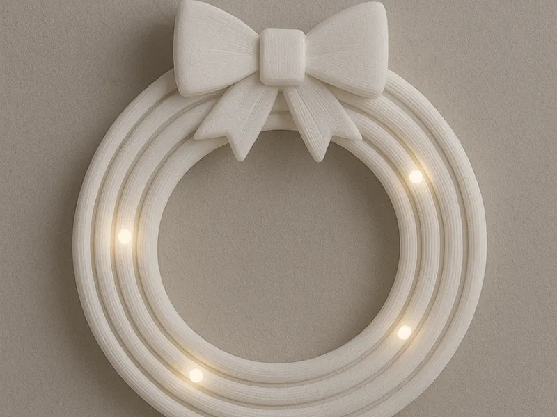 Halo Loop Holiday Wreath