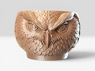 Very Angry Owl Vase