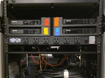 Modular 1U Rack Mount: Shure BLX4 Wireless System