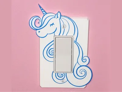 Unicorn Light Switch Cover - Whimsical Wall Plate
