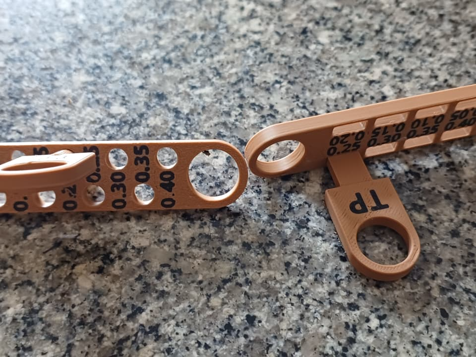 key chain portable Tolerance & Clearance Test