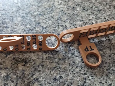 key chain portable Tolerance & Clearance Test