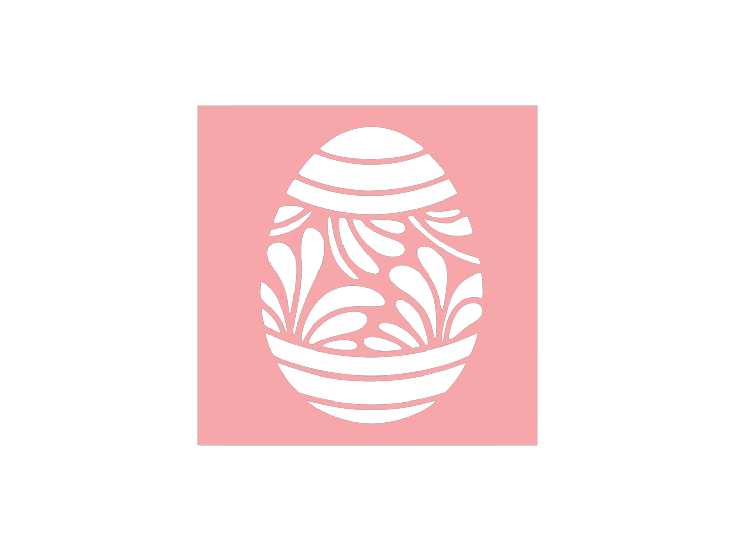 Easter egg stencil