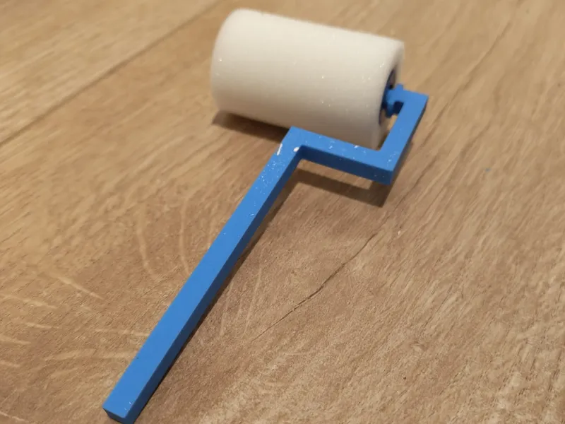 Mini paint roller handle