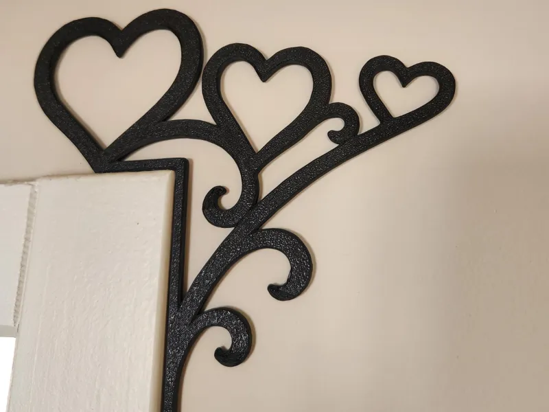 Décoration angle de prote coeur