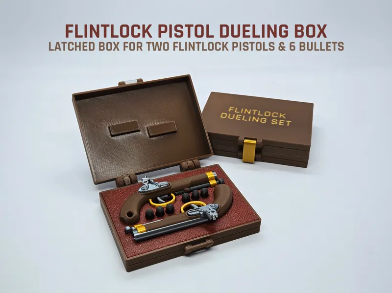 Flintlock Pistol Dueling Box