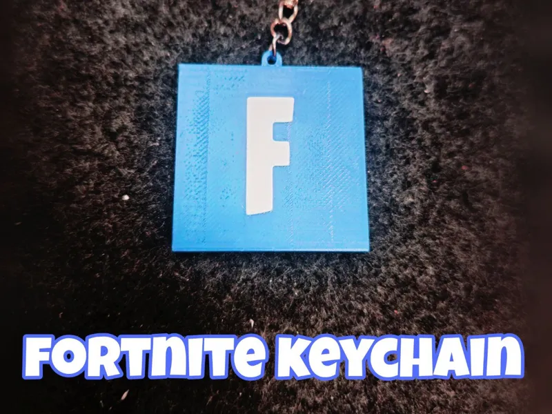fortnite logo keychain