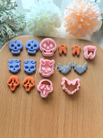 Cortador para modelado: Cute elements for Halloween polymer clay cutter — vista de referencia 3