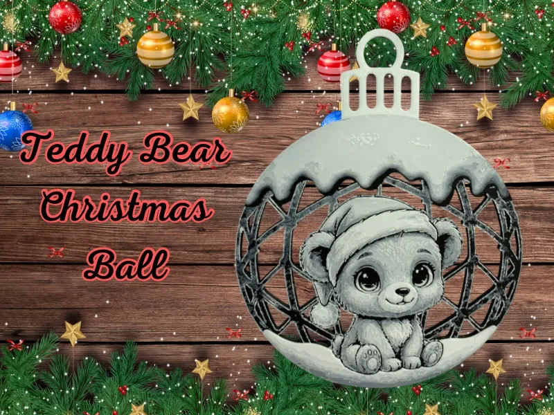 Teddy Bear Christmas Ball