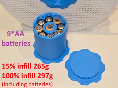 Bambu spool weight 9xAA batteries