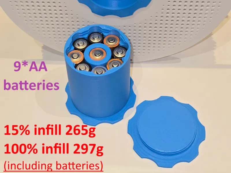 Bambu spool weight 9xAA batteries