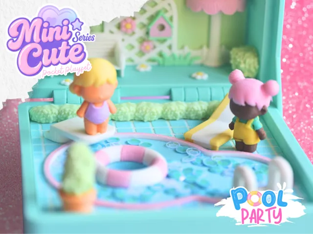 Pool Party – Mini Doll Playset