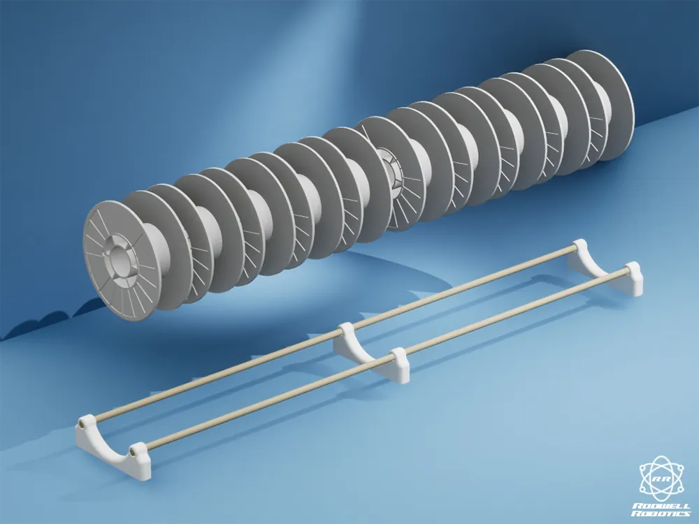 Modular Spool Storage Rack by Rodwell RoboticsMakerWorld: Download Free ...