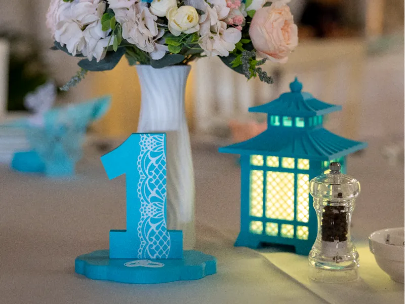 Wedding Table Numbers 1-6