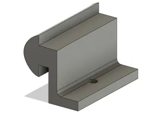 Shelf support for aluminium profile