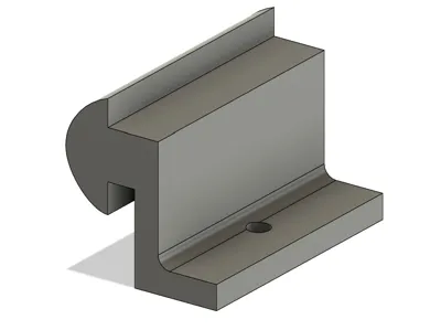 Shelf support for aluminium profile