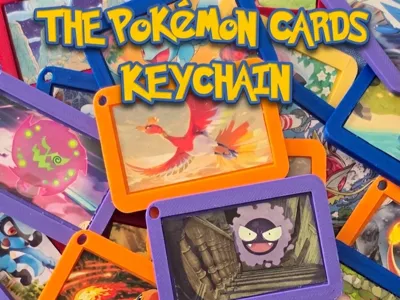 DIY Pokémon Card Frame Keychain