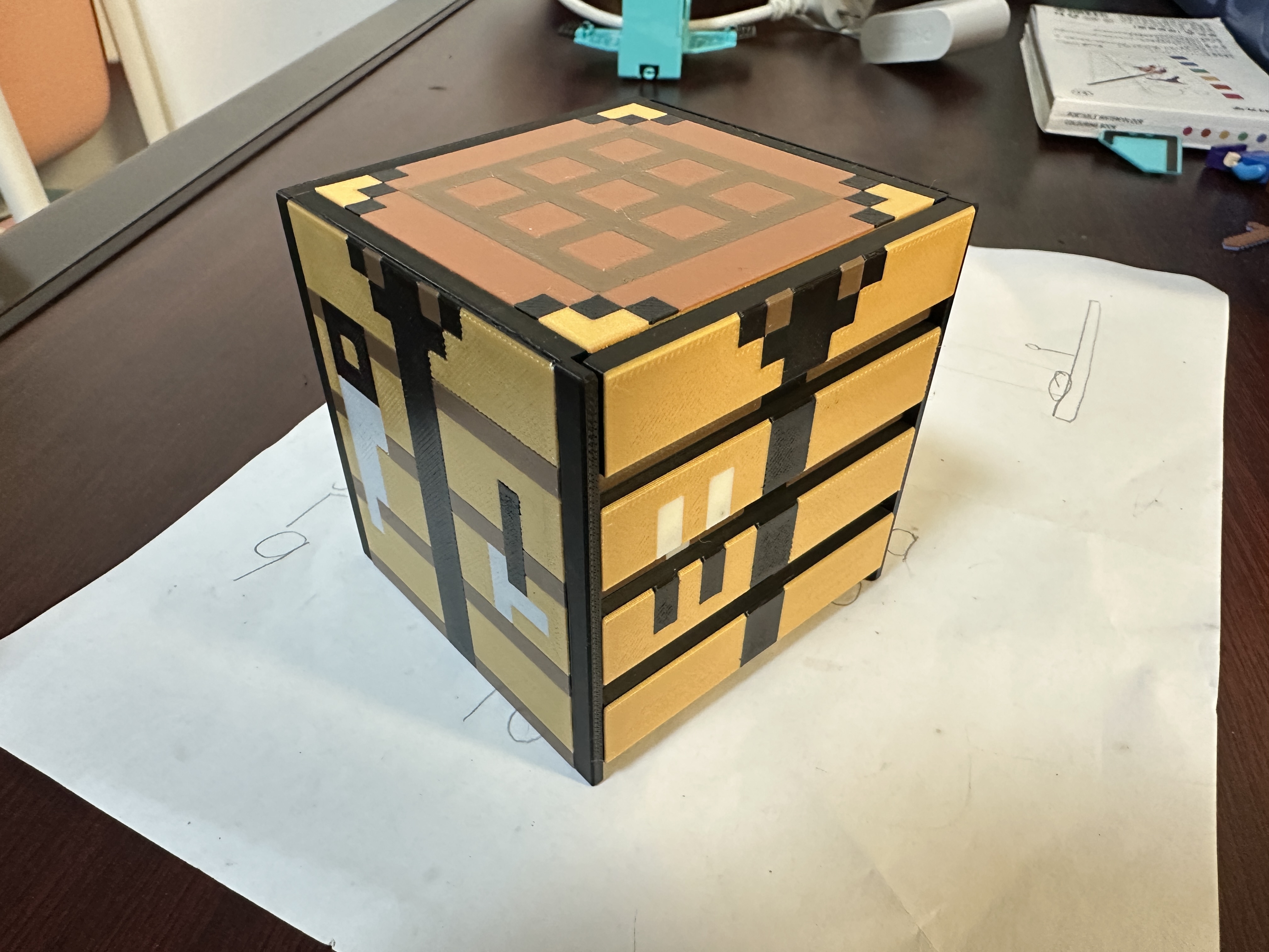 Miniatura 1 do modelo 3D 【收纳盒】《我的世界》合成台