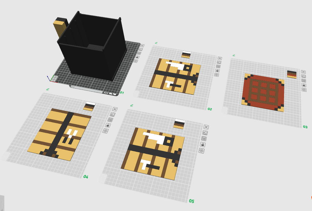 Miniatura 3 do modelo 3D 【收纳盒】《我的世界》合成台