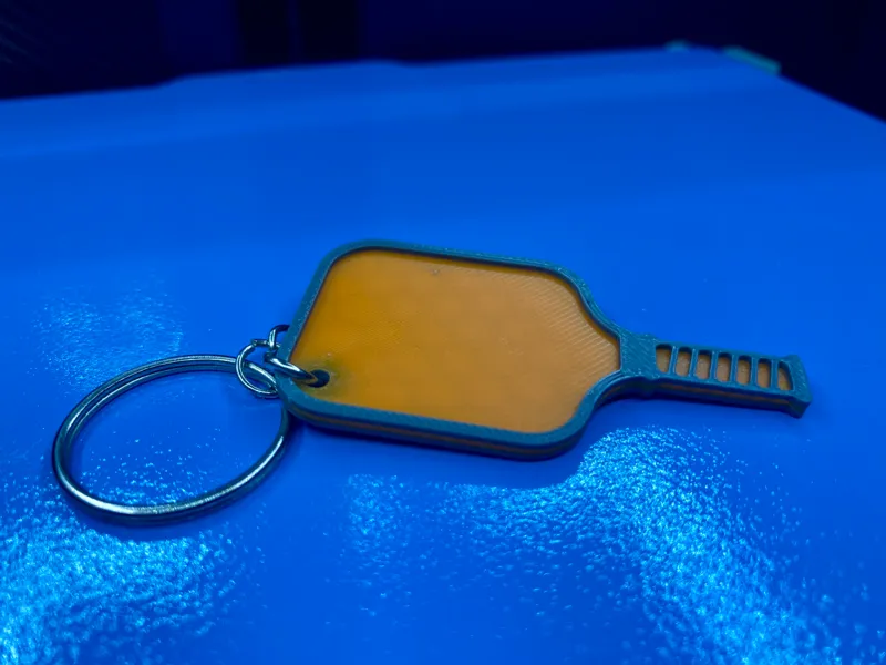 Pickleball Paddle Keychain