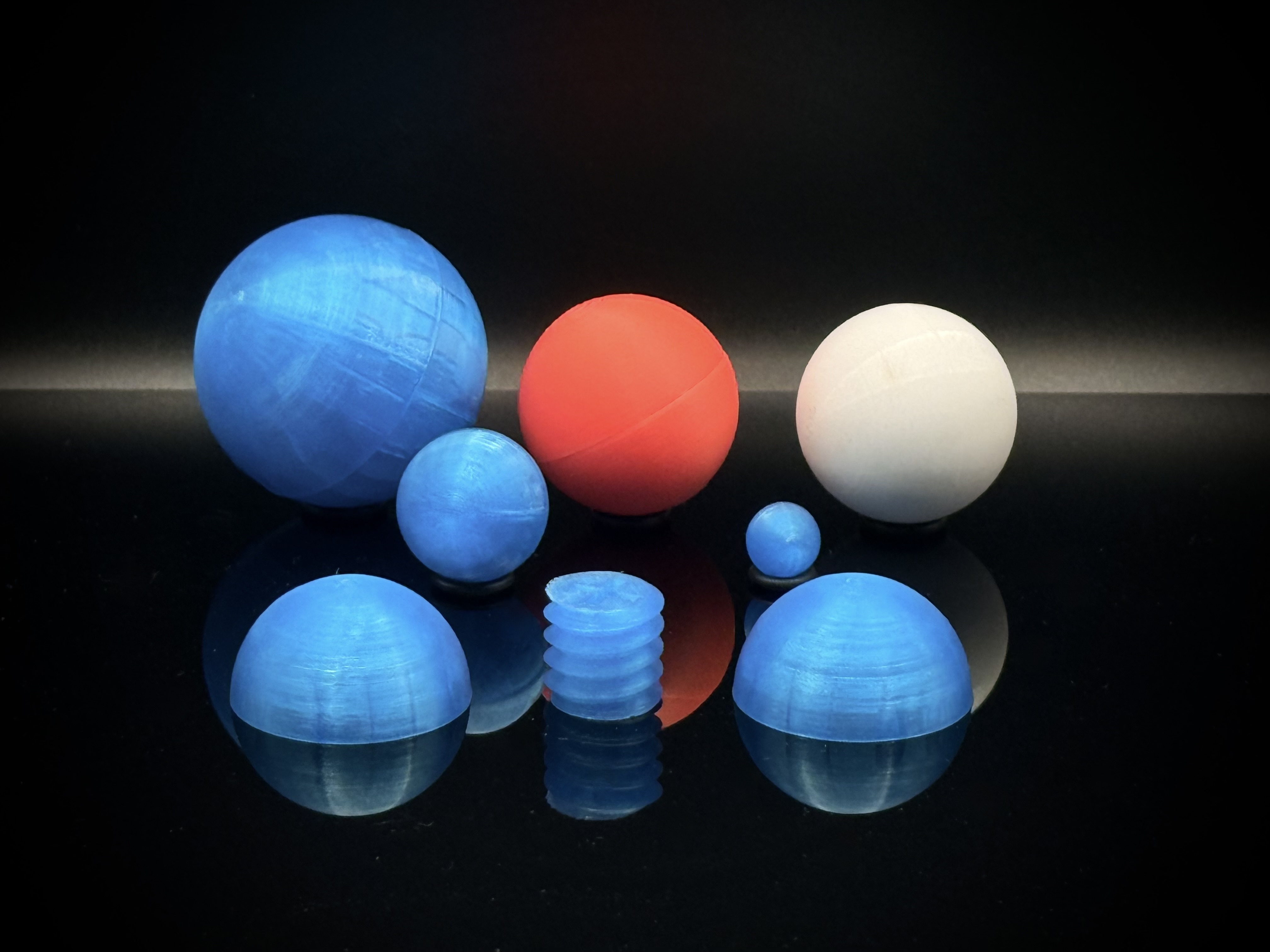 Miniatura 5 do modelo 3D Custom threaded sphere / ball / marble generator