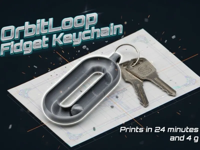 OrbitLoop Fidget Keychain