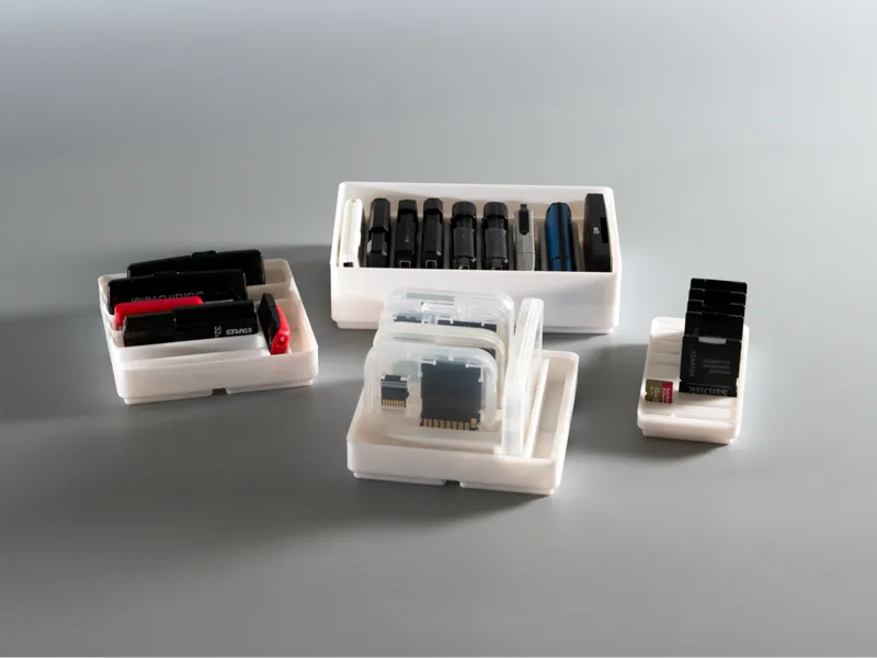Gridfinity USB Memory & SD Card Holder Collection