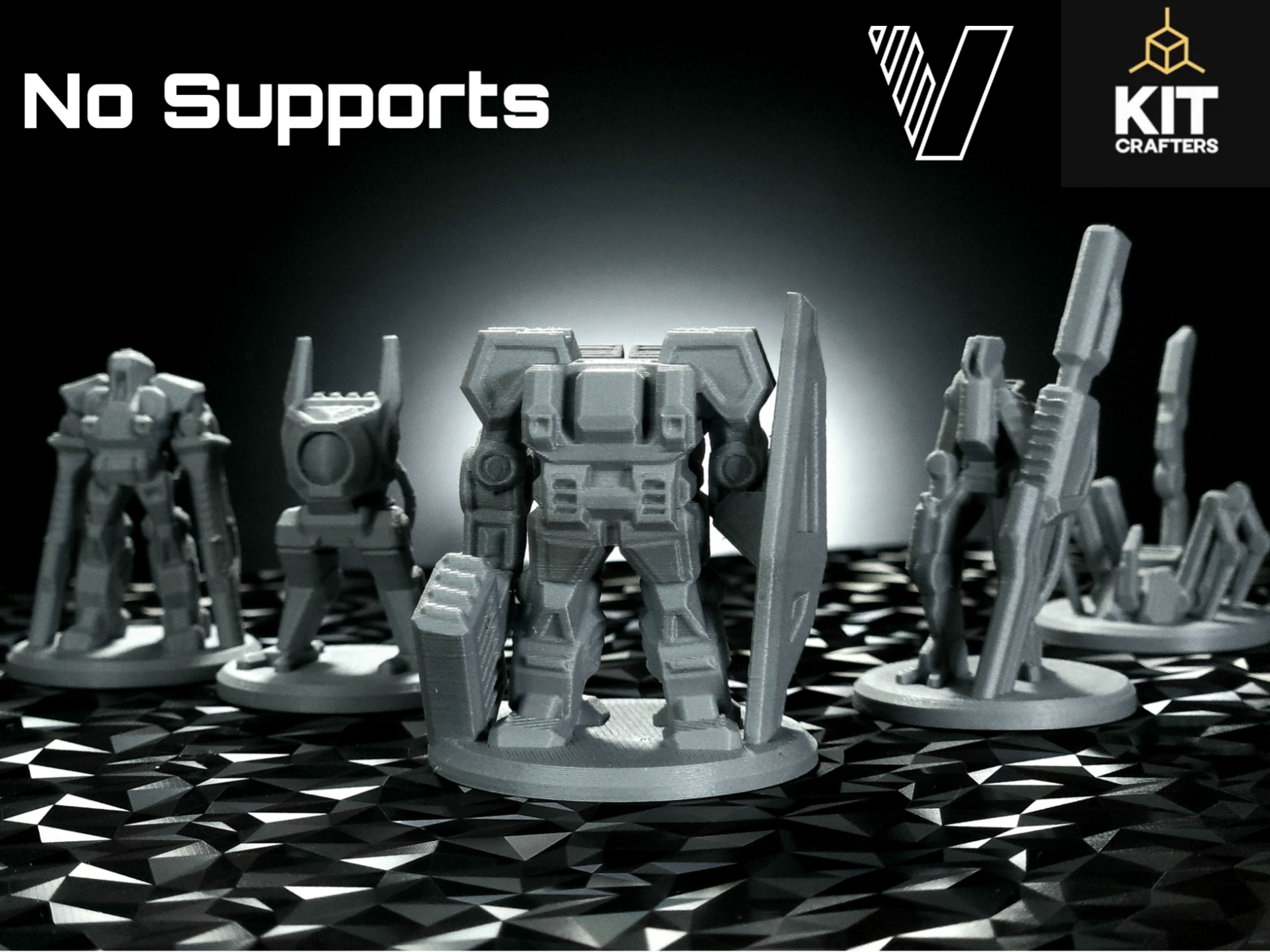 CG-7 | Support-Free FDM Mecha miniatures 32/25mm