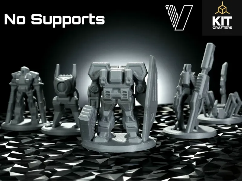 CG-7 | Support-Free FDM Mecha miniatures 32/25mm