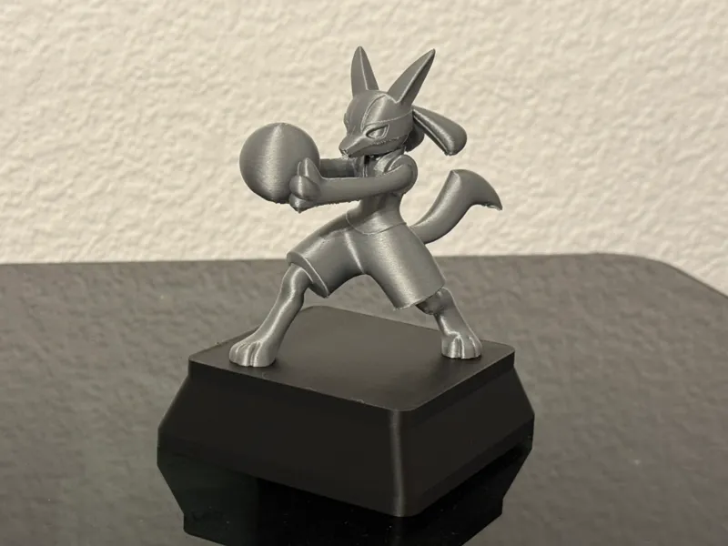 Lucario Attack Sculpture